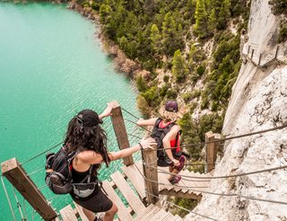 Gorges de Mont-Rebei en Aragon dans les Pyrénées